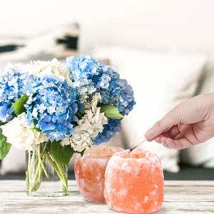 Crystal Rock Himalayan Pin Salt <b>Candle</b> Holder Natural Crafts Product Himalayan <b>Pink</b> Salt <b>Candle</b> Holder - Product Image 4