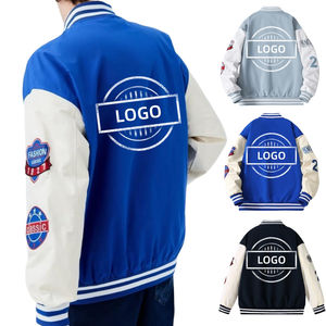 Veste de baseball personnalisée de haute qualité pour hommes, veste universitaire, broderie en chenille, manches en cuir, vestes pour hommes - Product Image 6