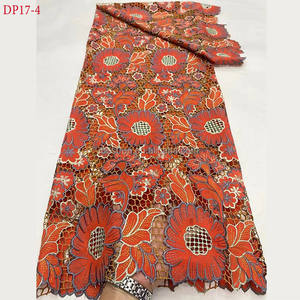 DP17 2024 ultimo ricamo Laser en coton <span class=keywords><strong>molto</strong></span> morbido pizzo français tulle dentelle tissu pour robe de soirée de mariage - Product Image 2