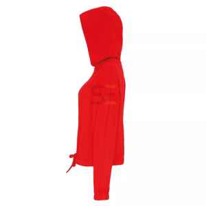 Pull à capuche court pour femme, tendance, avec logo sur le devant, personnalisable, 100% coton, manches longues, streetwear - Product Image 5