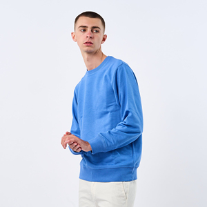 Sweat-shirt à col rond pour homme en coton 100% personnalisé en gros - Manches longues, respirant et écologique - Product Image 3