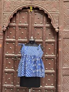 Fabricante Mayorista de Vestidos Largos de Algodón Hechos a Mano en India, sin Mangas, con Hombros Descubiertos, Ecológicos, con Bolsillos para Mujer, Coloridos - Product Image 2