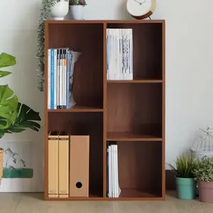 5 Cube en bois moderne ouvert organisateur de stockage vitrine étagère étagères - Product Image 3