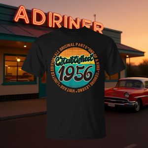 Camisetas promocionales vintage de 1956, nacidas en 1956, establecidas desde 1956. - Product Image 3