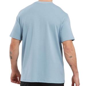 Vêtements d'été pour l'entraînement en plein air, t-shirt uni, vêtements de sport pour hommes, coupe longue et régulière, entraînement athlétique - Product Image 4