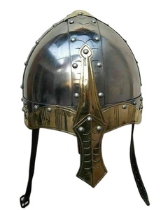 Casque de chevalier Viking Norman avec doublure Casque de reproduction médiévale maison et décoration Cadeaux d'Halloween - Product Image 1
