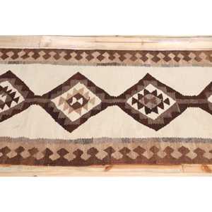 Tapis turc de 3,1 x 10,6 pieds, tapis oriental vintage brun - Product Image 3