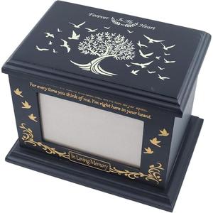 Urnas de cremación de madera de diseño único decorativo para urnas de madera para adultos Urnas funerarias Tamaño personalizado Suministros funerarios de la India - Product Image 6
