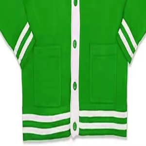 Pull en laine personnalisé de haute qualité, col en V, manches longues, fermeture à boutons, cardigan décontracté, pull d'hiver pour homme - Product Image 2