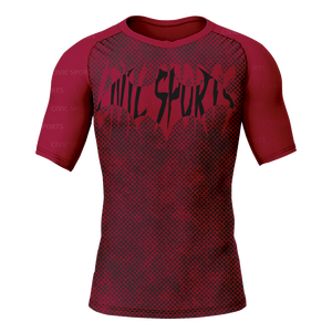 Camiseta Deportiva de Manga Corta para Hombre, Personalizada con Logotipo de Surfista, Sublimada, Compresión, para MMA BJJ (Poliéster/Spandex/Nylon) - Product Image 5