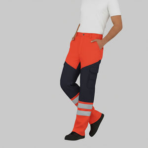 Pantalones de Seguridad Reflectantes Personalizados de Alta Calidad para Hombre, Alta Visibilidad, ANSI Clase 1, EN ISO 20471 CLASE 3, Poliéster Impermeable - Product Image 5