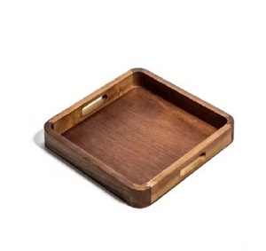 Plateau de service à poignée rectangulaire personnalisé Accessoires de cuisine en acier Plateau décoratif pour la maison Style de ferme pour le service des aliments - Product Image 1