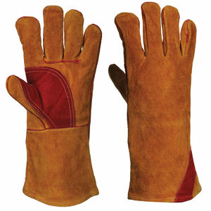 Gants de soudage en cuir en fibre de papier d'aluminium résistant à la chaleur extrême - Product Image 1