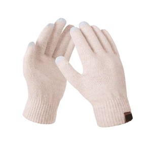 Gants en laine tricotés pour écran tactile, couleur jaune, pour l'hiver, longueur poignet, fabriqués au Bangladesh - Product Image 6