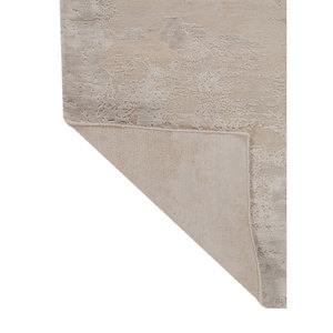 Alfombra Kavi Ivory de Lana y Seda de Bambú Anudada a Mano, Diseño Abstracto para Decoración de Sala de Estar Juvenil, 9x12 Pulgadas, Modelo Esk-431(Fr) - Product Image 5