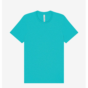 เสื้อกีฬาแขนสั้นเบลล่า + แคนวาส-CVC เสื้อยืด3001CVC เฮเทอร์ชายและหญิงเฮเทอร์ CVC เสื้อยืดสีเขียวน้ำทะเล - Product Image 1
