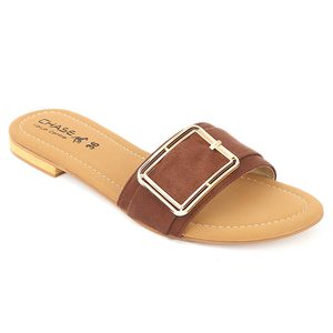 Pantuflas Elegantes para Mujer (M-901) - Marrón - Product Image 1