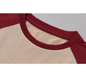 T-shirts raglan pour femmes en gros à manches longues T-shirts raglan pour femmes écologiques T-shirts raglan en coton biologique Commande personnalisée T-shirts à usage quotidien - Product Image 3