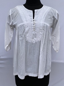 เดรสผ้าฝ้ายสไตล์ตะวันตกทำด้วยมือสไตล์อินเดียเดรสยาวหนึ่งชิ้นสำหรับผู้หญิงชุดเดรสเกาะอกลายดอกไม้ฤดูร้อน - Product Image 2