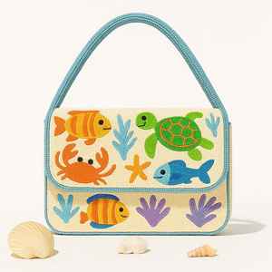 Sac à perles multicolores avec poignée, sac à main, sac à main décontracté, artisanat indien, fait à la main, sac baguette, - Product Image 1