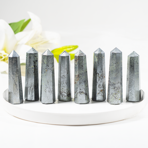 Best Quality Hematite 1 Kg Obelisk/Tower Points Polished Natural Healing Crystal For Meditation Decoration At Wholesale Price - Product Image 2