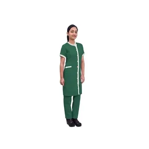 短袖套装自有品牌磨砂制服医用磨砂制服医院护士制服价格优惠