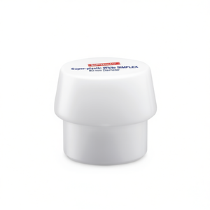 Tête de marteau Superplastic White SIMPLEX, moyennement dure, diamètre 80 mm, à face souple, pour marteau à percussion HALDER - Product Image 3
