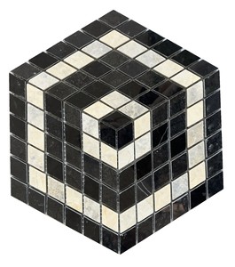 Mosaico de Piedra en Forma de Abanico/Viento, Pulido, Resistente al Agua, para Pared Interior de Baño, Diseño Contemporáneo - Product Image 6