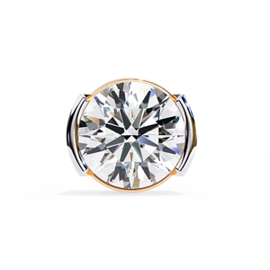 Boucles d'oreilles en diamant de laboratoire classique simple populaire 14k/18k or massif conception ronde éblouissante - Product Image 5