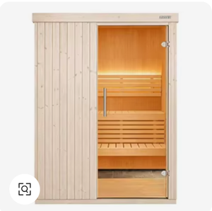 NUOVA SAUNA-004 Variante Piccola per 2-3 Persone, Kit Sauna Tradizionale da Interno, Elettrica in Legno Massello, Sauna Residenziale Premium - Product Image 1