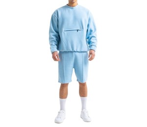 Summer New Arrivals Breathable <b>Knitted</b> Short Sleeve Pullover T-Shirt Men's <b>Set</b> Flare Pants Solid Color Casual 2-Piece <b>Set</b> - Product Image 1