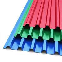 Tôle de toiture ondulée prépeinte galvanisée, revêtement couleur PPGI, pour la construction de panneaux de maison