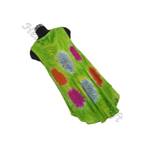 New Arrival Rayon Tie Dye Women Summer Casual Loose Fit Bohemian Beach Wear Daily Day Wear Dress Tie Dye Long Maxi <b>Hand</b> Made - Product Image 4
