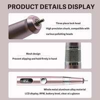 Perceuse à ongles électrique portable sans fil, machine professionnelle pour manucure, lime à ongles électrique rechargeable pour la maison