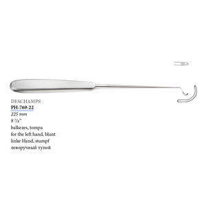 Aguja de ligadura Deschamps médica profesional afilada para mano izquierda Acero inoxidable 20 cm instrumentos quirúrgicos - Product Image 6