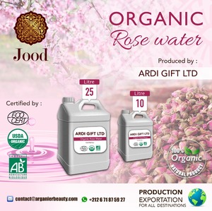 น้ำกุหลาบอินทรีย์100% ธรรมชาติมันช่วยในการฟื้นฟูและชุ่มชื่นผิวและเส้นผมและให้พวกเขาดูสดชื่น
