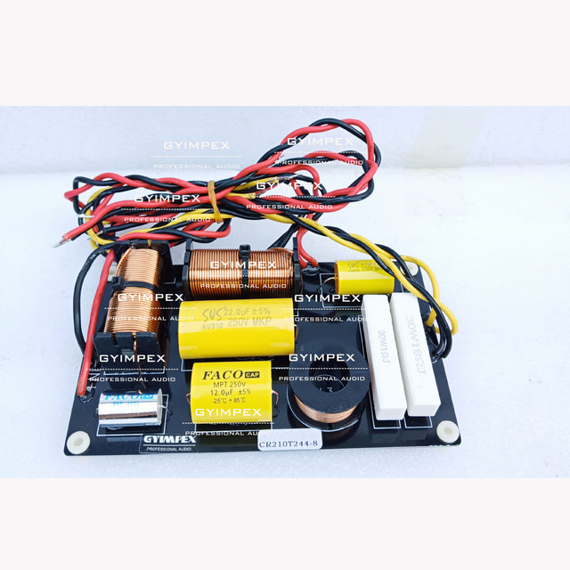 Hot Selling Frequency Divider 3-way Audio Crossover Professional 800w Speaker Crossovers for Dual 10inch Line Array +2*44mm HF