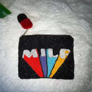 Haute Qualité Mignon Perlé Broderie MILF Petit Portefeuille Sac Avec Personnalisation Style Pour Les Femmes Élégantes Par Hiba Enterprises - Product Image 1