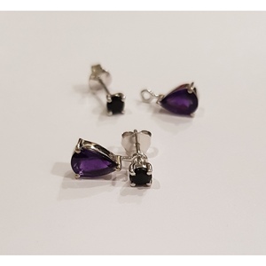 Ensemble de boucles d'oreilles en cristal interchangeables - Product Image 3