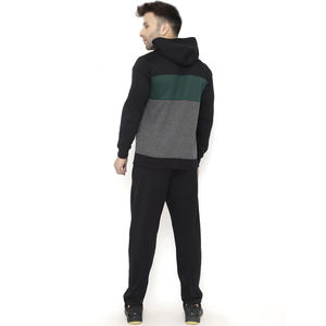 Survêtement de sport d'hiver noir et vert pour hommes, ensemble sweat-shirt et pantalon de survêtement à imprimé graphique pour hommes, nouveauté - Product Image 6