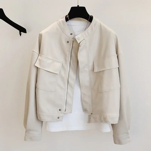 Primavera/otoño nuevo estilo Gules chaqueta de cuero de moda para mujer abrigo de motocicleta para mujer - Product Image 6