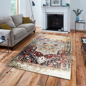 Alfombra Turca Adiva Tejida a Máquina, Lavable, con Base de Poliéster Antideslizante, Diseño Geométrico, Venta al Por Mayor, Exportación a Gaziantep, para el Hogar - Product Image 2