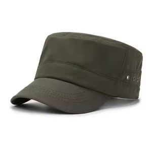 New 2025 Summer <b>Flat</b> <b>Hat</b> Outdoor Breathable Mesh Quick Drying <b>Men</b> Patrol Cadet Cap OEM ODM - Product Image 6