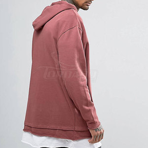 เสื้อฮู้ดมีกุ๊นสำหรับผู้ชายดีไซน์แนวสตรีทเสื้อมีฮู้ดคอปกแบบลายพื้นสำหรับฤดูหนาว - Product Image 2