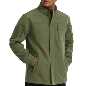 Chaqueta de lona de color personalizado de la mejor calidad al por mayor, chaqueta de caparazón blando, último estilo, impermeable, transpirable, talla grande - Product Image 2