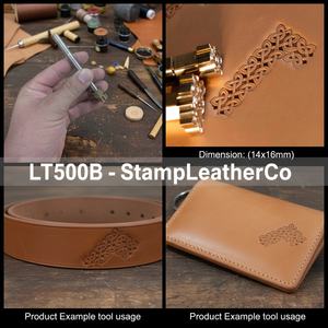 LT500B Tampon en cuir à nœud celtique Outil d'artisanat durable pour des motifs de nœuds élégants - Product Image 1