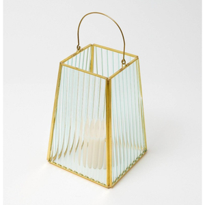 Farol de Vela Hexagonal Moderno de Metal y Vidrio, Elegante Acabado de Acero Inoxidable Pulido, Decoración para el Hogar, Accesorio Decorativo para Mesa - Product Image 5