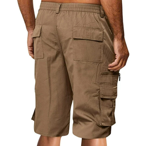 Cargo <b>Shorts</b> With Pocket Straight Button Zipper Casual Solid <b>Knee</b> <b>Length</b> Cargo <b>Shorts</b> by VIKY INDUSTRIES - Product Image 4