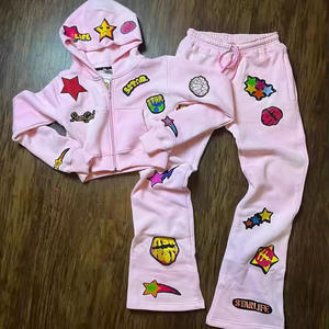 Dernière conception de vêtements de jogging, ensemble de survêtements pour femmes, vêtements de ville décontractés, survêtements de couleur unie pour femmes, nouveauté - Product Image 6