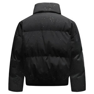 Veste matelassée coupe-vent en gros, personnalisée, légère, matelassée, ample, à capuche, pour homme et femme - Product Image 3